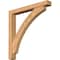 Ekena Millwork Thorton Block Smooth Bracket w/ Offset Brace, Western Red Cedar, 5 1/2"W x 42"D x 42"H BKT0604X42X42THR05SWR - alternate 1